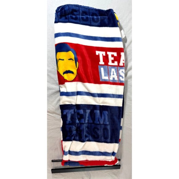 Ted Lasso Plush Throw Blanket 50x60" Red White & Blue Team Design Soft Polyester - Picture 3 of 3